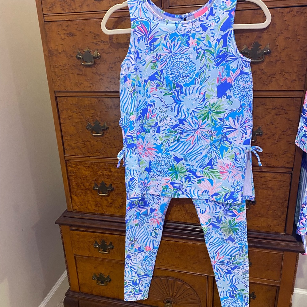 Lilly Pulitzer girls Mini Donna legging set